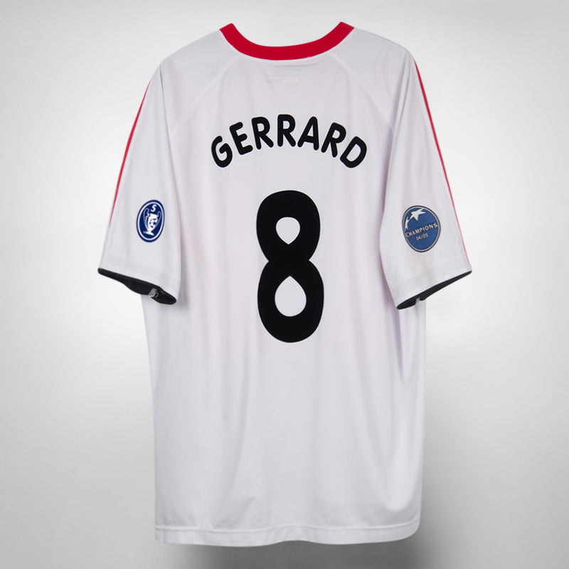 2005-2006 Liverpool Reebok Away Shirt #8 Steven Gerrard