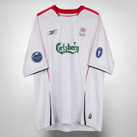 2005-2006 Liverpool Reebok Away Shirt #8 Steven Gerrard