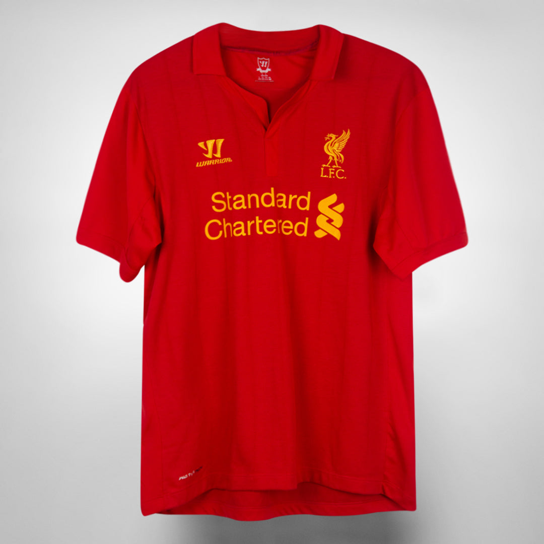 2012-2013 Liverpool Warrior Home Shirt #7 Luis Suarez