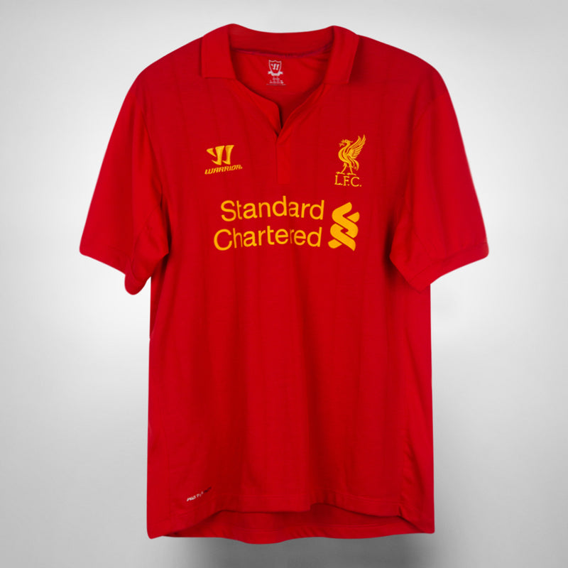 2012-2013 Liverpool Warrior Home Shirt #7 Luis Suarez
