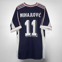 1999-2000 Yugoslavia Adidas Home Shirt #11 Sinisa Mihaljovic