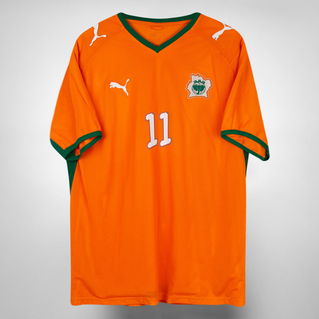 2008-2009 Ivory Coast Puma Home Shirt #11 Didier Drogba