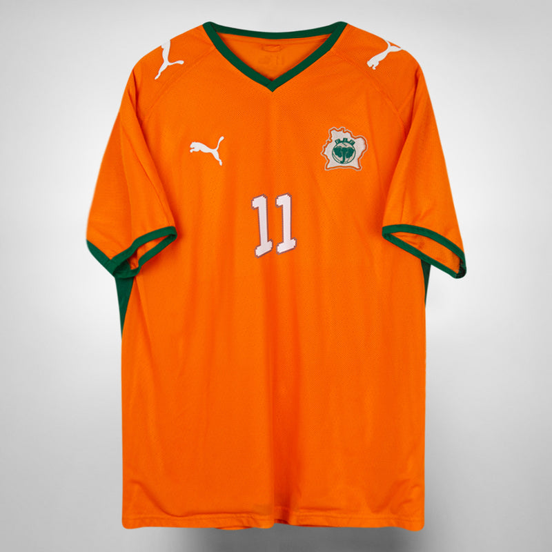 2008-2009 Ivory Coast Puma Home Shirt #11 Didier Drogba