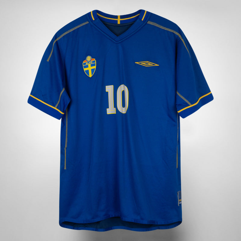 2003-2004 Sweden Umbro Away Shirt #10 Zlatan Ibrahimovic