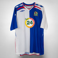 2007-2008 Blackburn Rovers Umbro Home Shirt #7 Brett Emerton