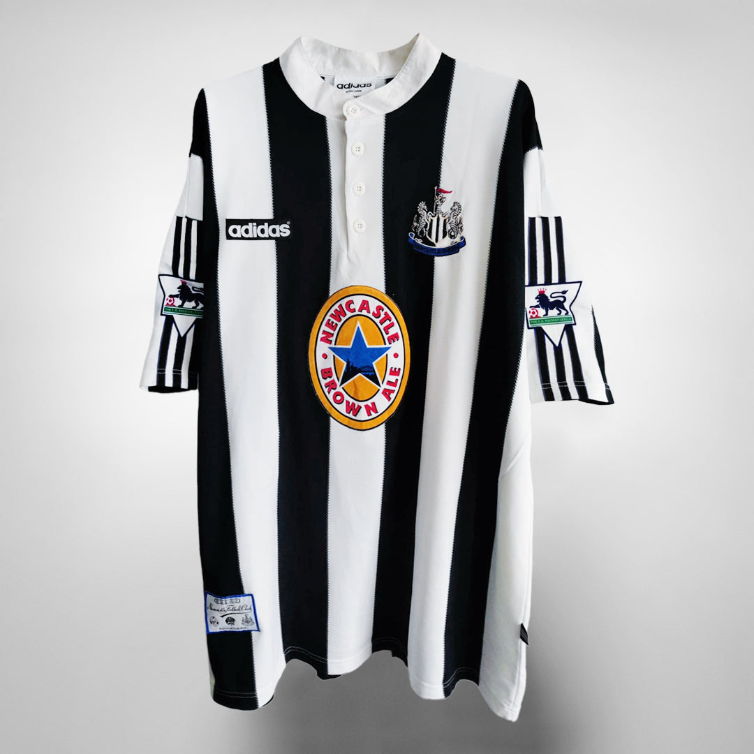 1995-1997 Newcastle United Adidas Home Shirt #9 Alan Shearer