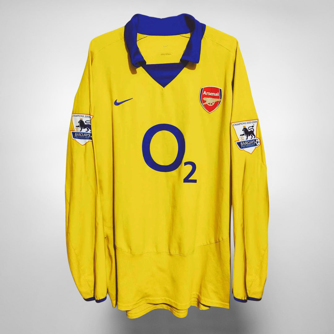 Thierry Henry #14 ARSENAL LONG SLEEVE GUNNERS purchases Shirt Jersey NIKE 2003/05 Sz L