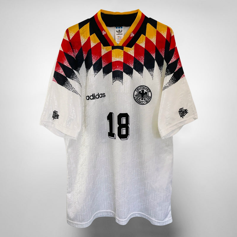 1994-1996 Germany Adidas Home Shirt #18 Jurgen Klinsmann - Marketplace