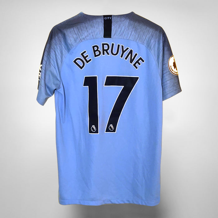 2018-2019 Manchester City Nike Home Shirt #17 Kevin De Bruyne