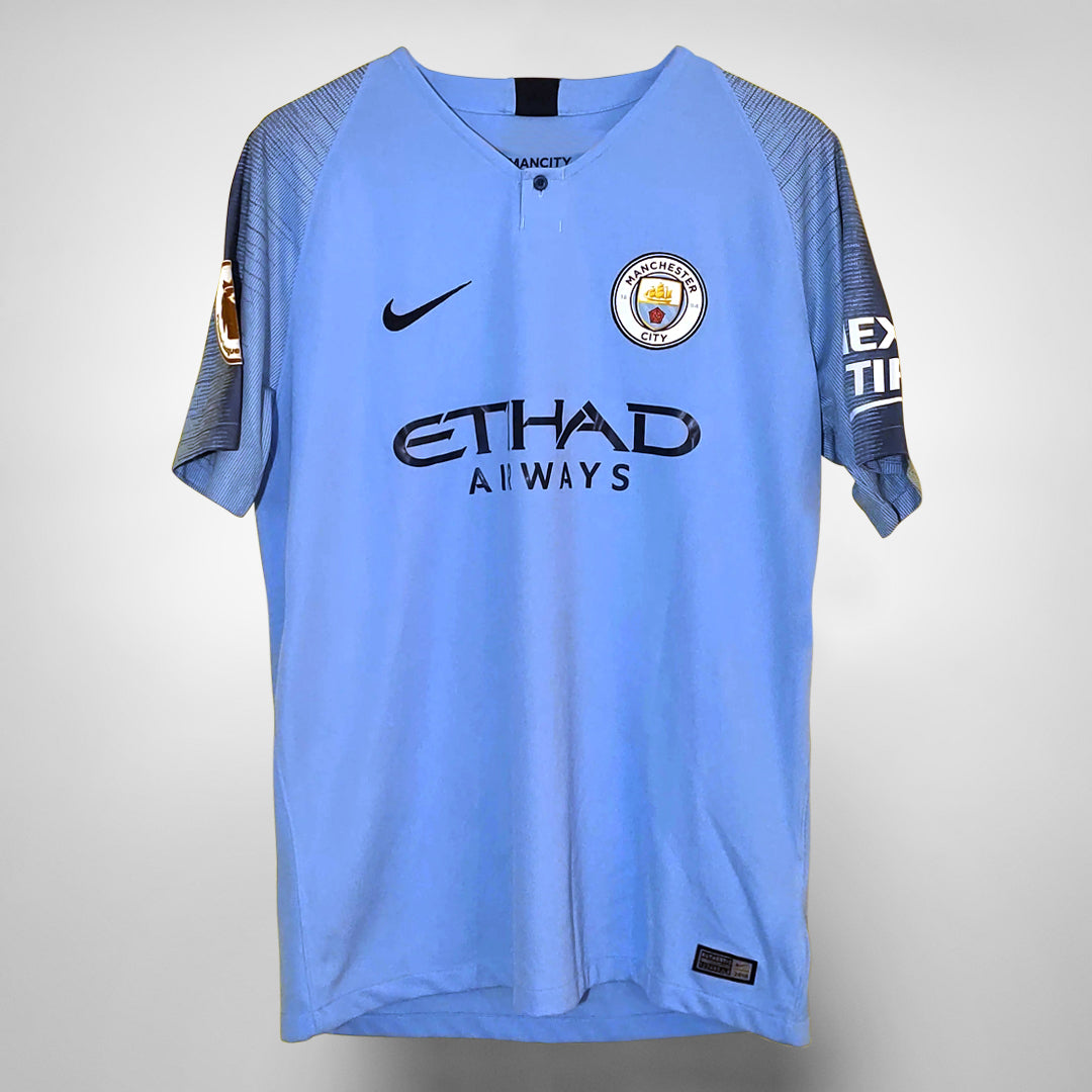 2018-2019 Manchester City Nike Home Shirt #17 Kevin De Bruyne