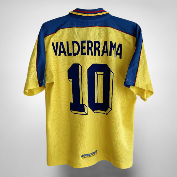 1998 Colombia Reebok Home Shirt #10 Valderrama - Marketplace