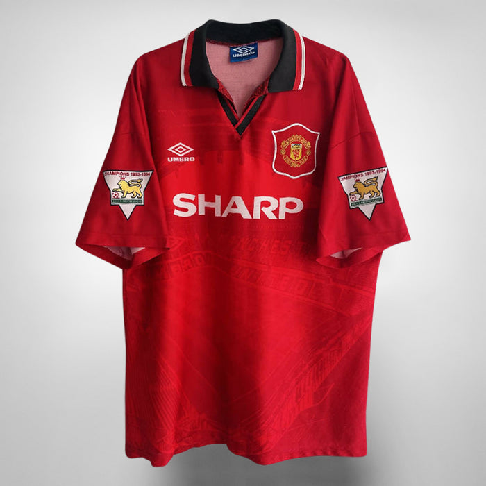 1994-1996 Manchester United Umbro Home Shirt #14 Kanchelskis - Marketplace