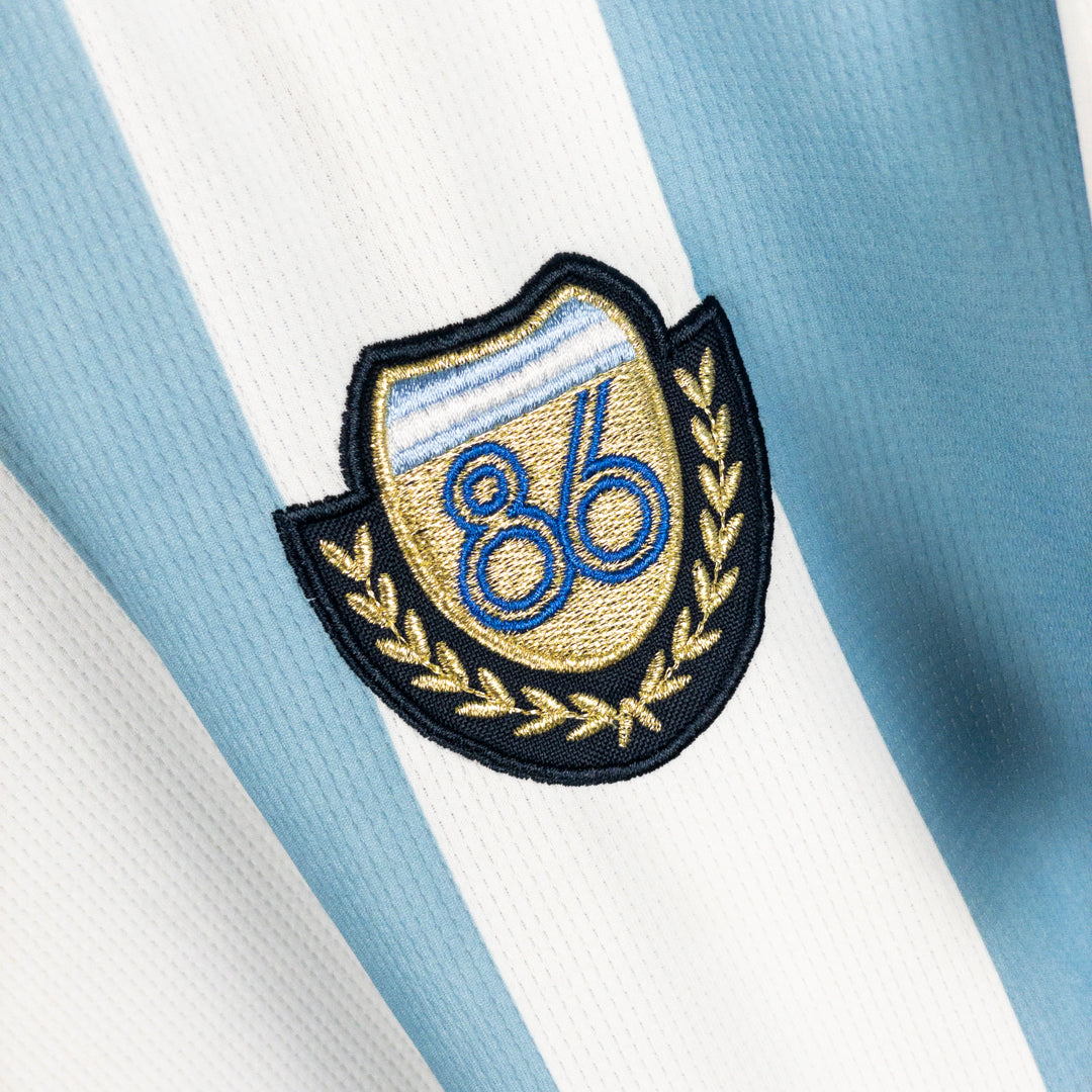 1986 Argentina Le Coq Sportif Modern Reproduction Shirt 10 Maradona Classic Football Shirts Vintage Football Shirts Rare Soccer Shirts Worldwide Delivery 90 s Football Shirts Manchester United