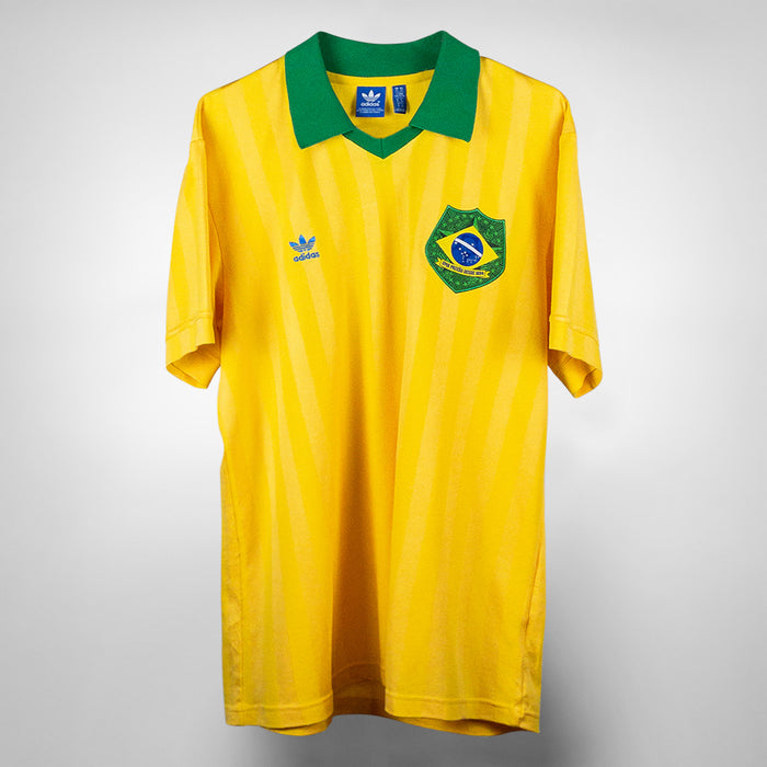 2014-2015 Brazil Adidas Originals #10 Pele Reproduction Shirt