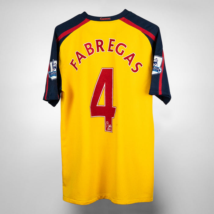 2008-2009 Arsenal Nike Away Shirt #4 Cesc Fabregas (M)