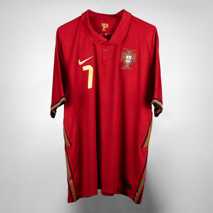 2020-2021 Portugal Nike Home Shirt #7 Cristiano Ronaldo Signed