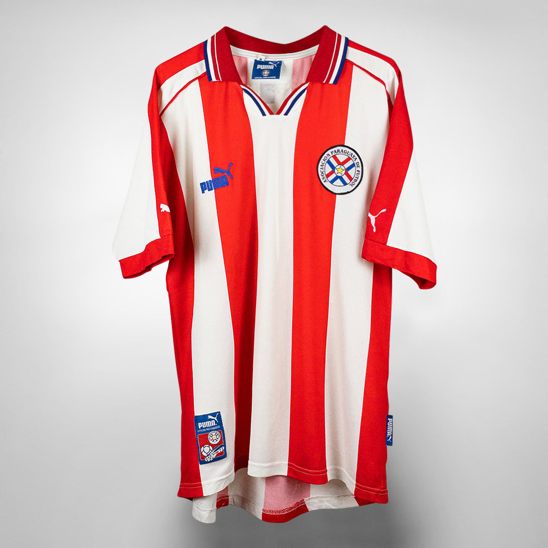 2000-2002 Paraguay Puma Home Shirt | Classic Football Shirts