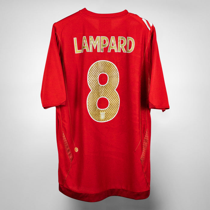 2006-2008 England Umbro Away Shirt #8 Frank Lampard (L)