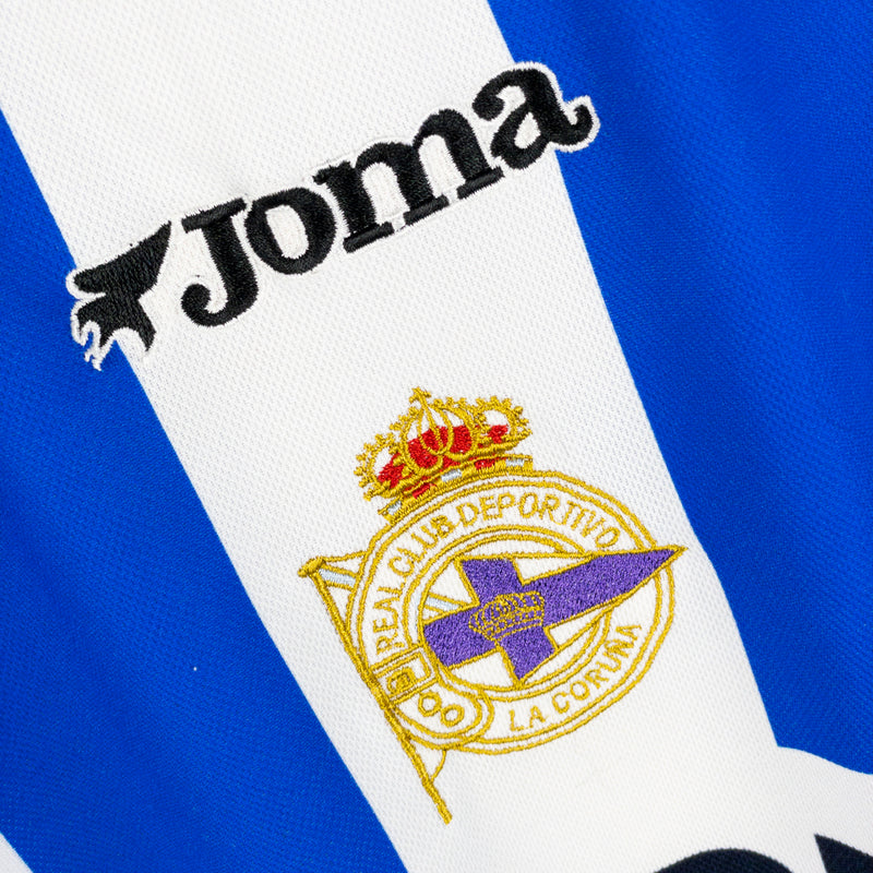 2002-2003 Deportivo La Coruna Joma Home Shirt #2 Manuel Pablo