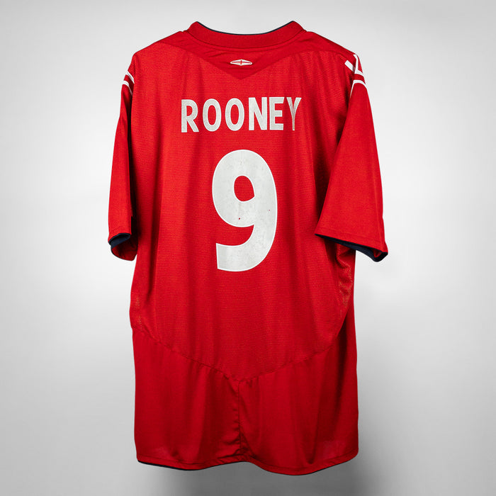 2004-2006 England Umbro Away Shirt #9 Wayne Rooney