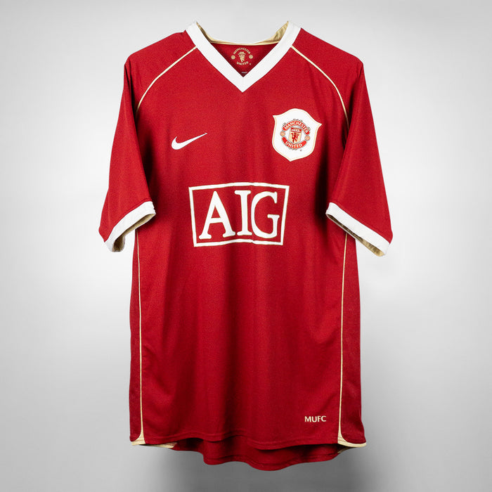 2006-2007 Manchester United Nike Home Shirt #13 J.S. Park