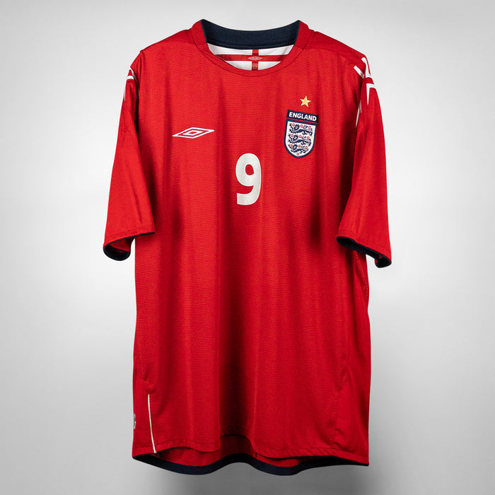 2004-2006 England Umbro Away Shirt #9 Wayne Rooney