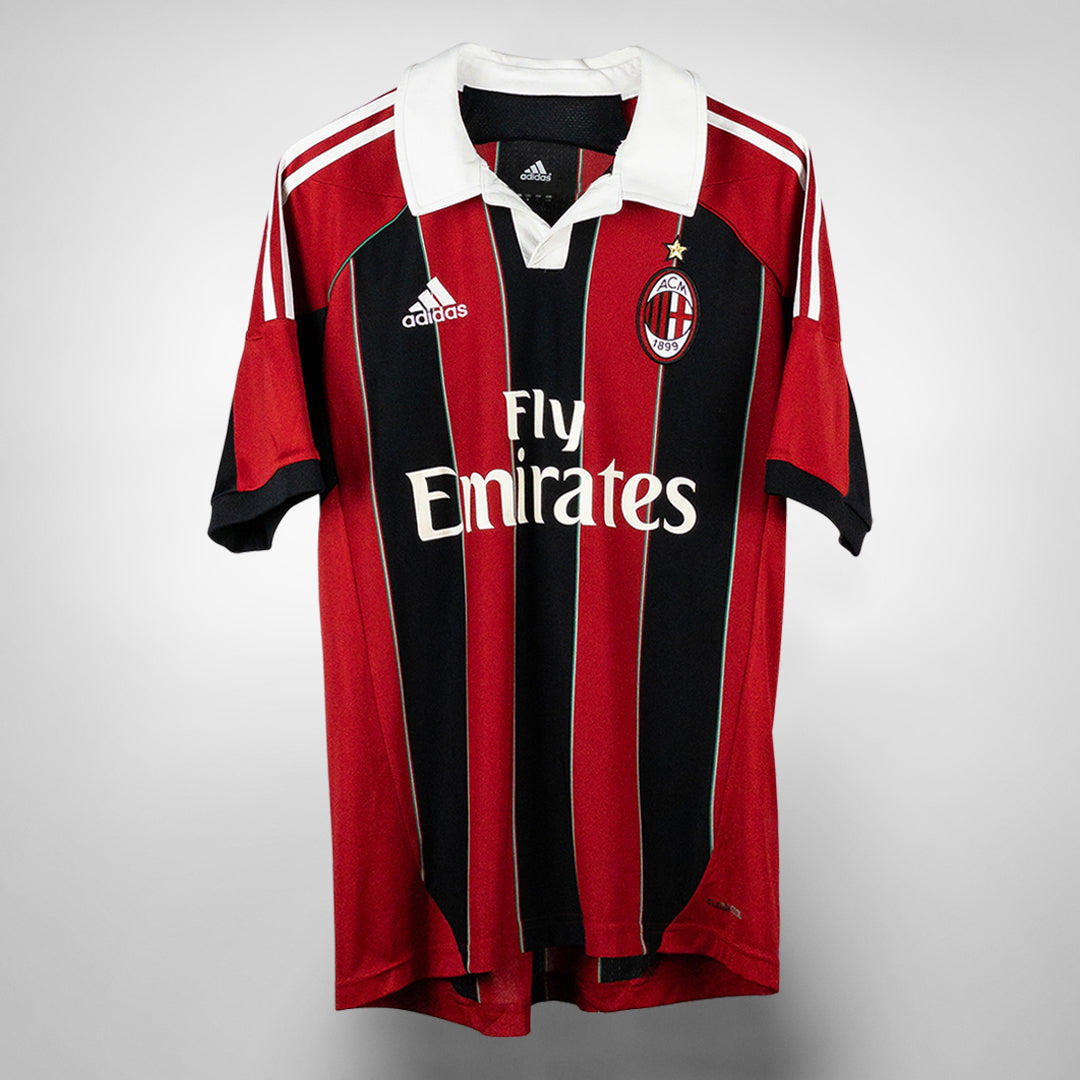 2012 2013 AC Milan Adidas Home Shirt Classic Football Shirts Vintage Football Shirts Rare Soccer Shirts Worldwide Delivery 90 s Football Shirts Manchester United Arsenal Juventus Barcelona Bayern