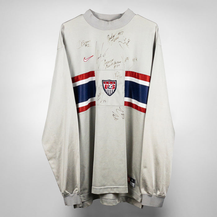 1995-1997 USA Nike Goalkeeper Shirt Signed