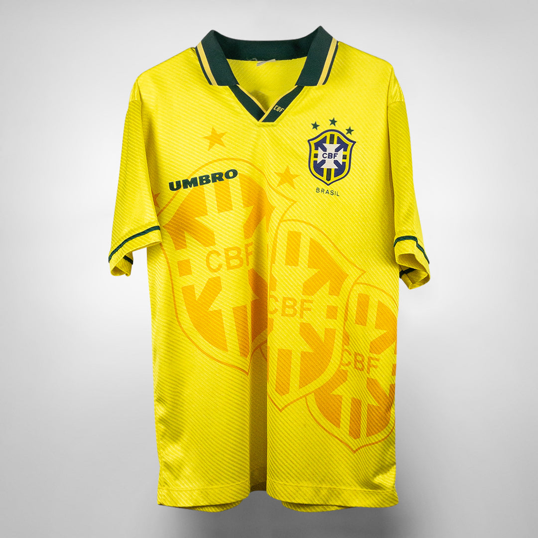 1994-1996 Brazil Umbro Home Shirt - Marketplace