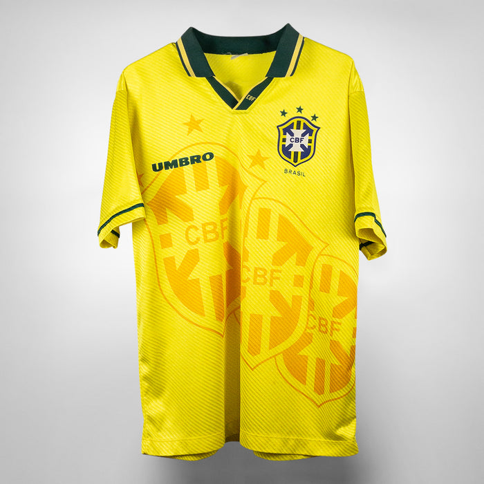 1994-1996 Brazil Umbro Home Shirt - Marketplace