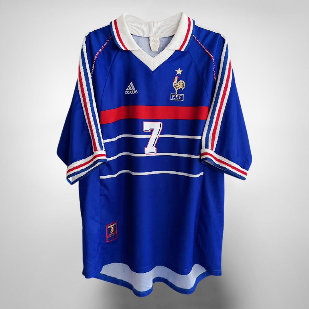 1998 France Adidas Home Shirt #7 Deschamps - Marketplace