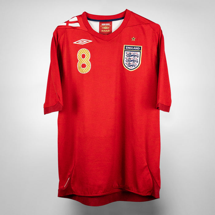 2006-2008 England Umbro Away Shirt #8 Frank Lampard (L)