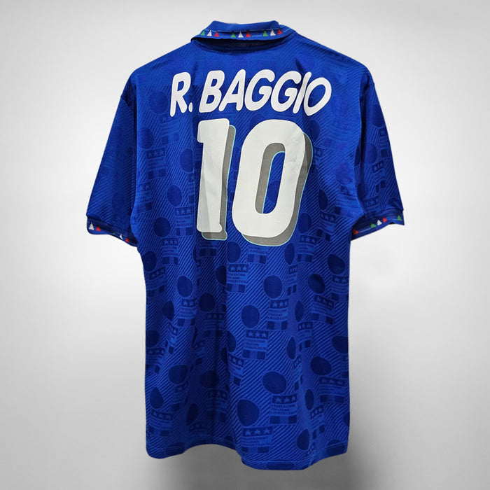 1993-1994 Italy Diadora Home Shirt #10 Roberto Baggio - Marketplace