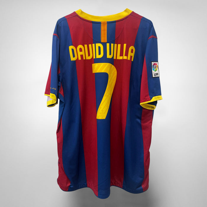 2010-2011 FC Barcelona Nike Home Shirt #7 David Villa - Marketplace