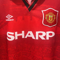 1994-1996 Manchester United Umbro Home Shirt #24 David Beckham - Marketplace