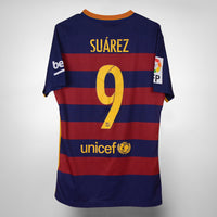 2015-2016 Barcelona Nike Player Spec Home Shirt #9 Luis Suarez - Marketplace