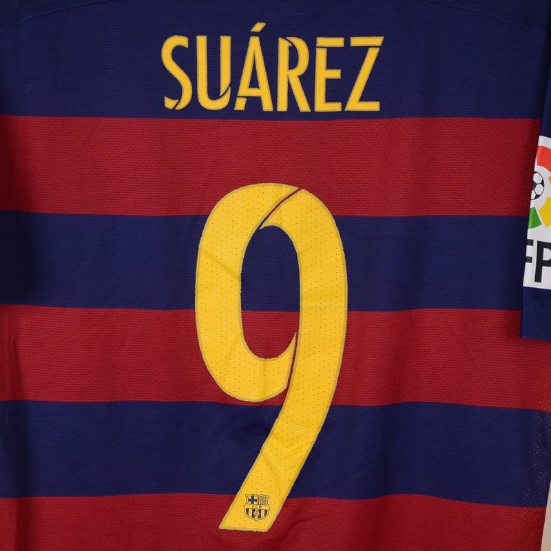 2015-2016 Barcelona Nike Player Spec Home Shirt #9 Luis Suarez - Marketplace