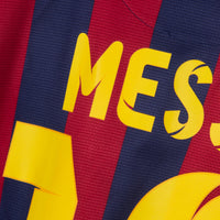 2013-2014 FC Barcelona Long Sleeve Nike Home Shirt #10 Lionel Messi