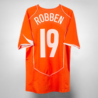 2004-2006 Netherlands Nike Home Shirt #19 Arjen Robben