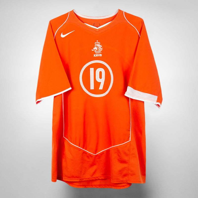 2004-2006 Netherlands Nike Home Shirt #19 Arjen Robben