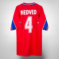 1998-2000 Czech Republic Puma Home Shirt #4 Pavel Nedved