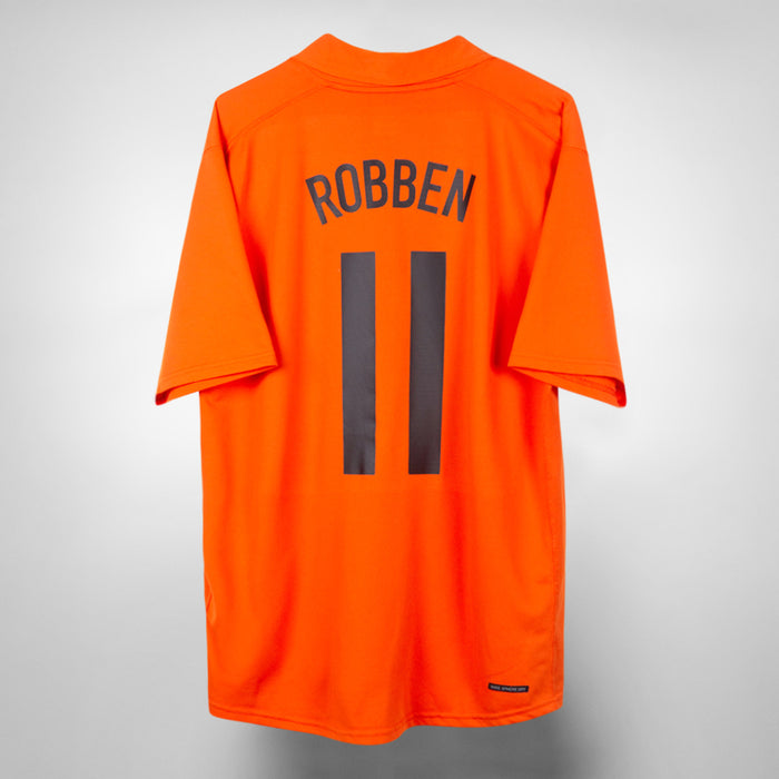 2006-2008 Netherlands Nike Home Shirt #11 Arjen Robben