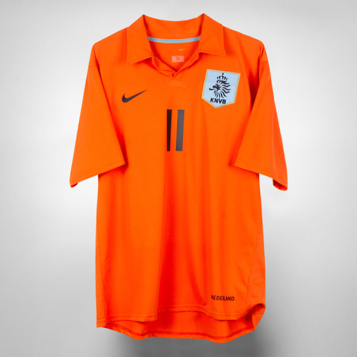 2006-2008 Netherlands Nike Home Shirt #11 Arjen Robben