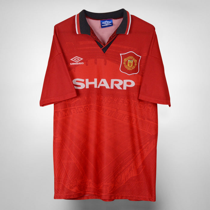 1994-1996 Manchester United Umbro Home Shirt - Marketplace