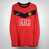 2009-2010 Manchester United Nike Long Sleeve Home Shirt #9 Dimitar Berbatov - Marketplace