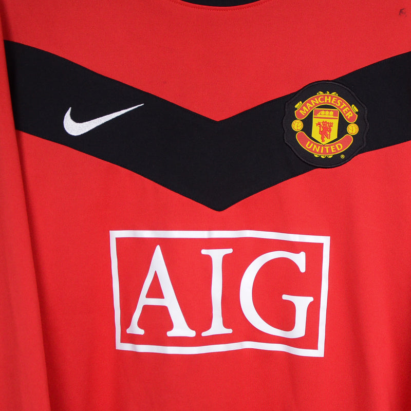 2009-2010 Manchester United Nike Long Sleeve Home Shirt #9 Dimitar Berbatov - Marketplace