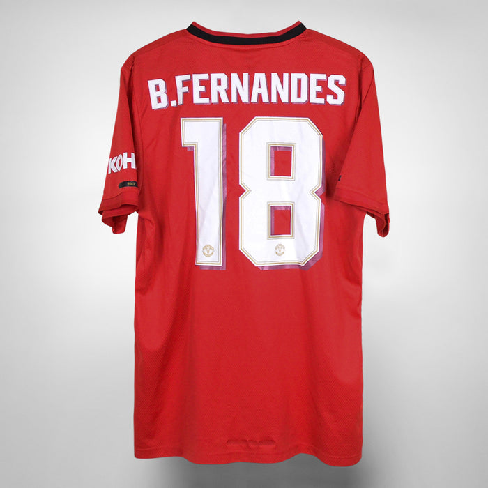 2019-2020 Manchester United Adidas Home Shirt #18 Bruno Fernandes - Marketplace