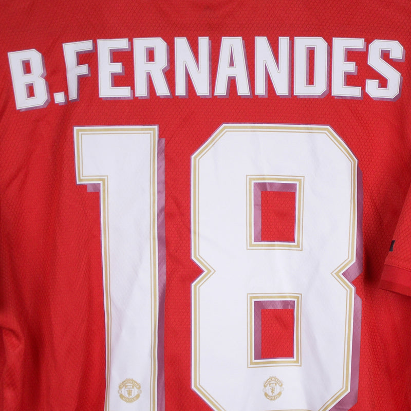 2019-2020 Manchester United Adidas Home Shirt #18 Bruno Fernandes - Marketplace
