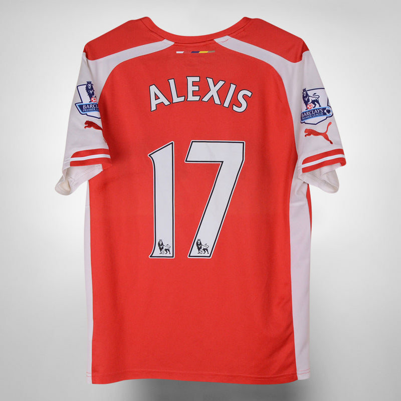 2014-2015 Arsenal Puma Home Shirt #17 Alexis Sanchez - Marketplace