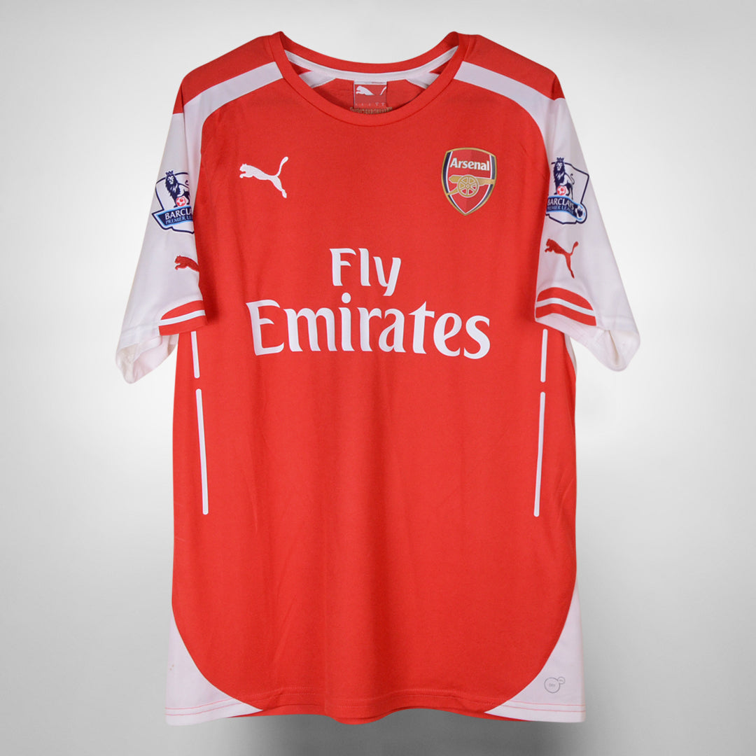 2014-2015 Arsenal Puma Home Shirt #16 Aaron Ramsey - Marketplace